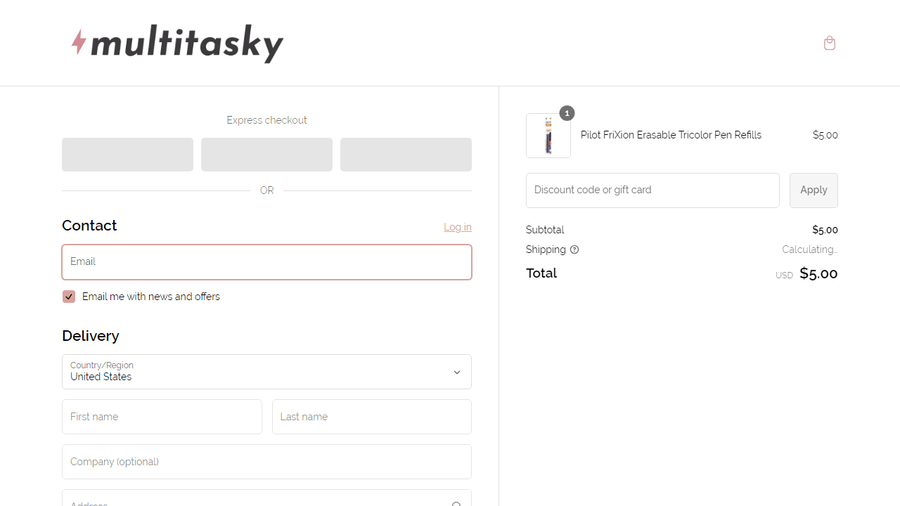 How to apply Multitasky coupon code